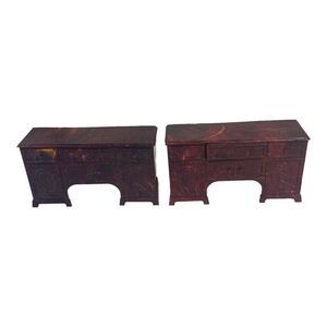 Vintage Jaydon Bestmaid Plastic Dollhouse Furniture 1940s Vanity Dresser Set 2